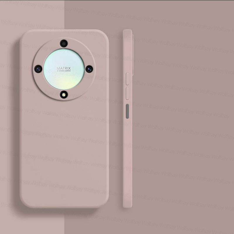 Hoesje voor honor magic 5 5 , schokbestendige hoes van vloeibaar siliconen tpu voor de achterkant van de telefoon, honor magic 5 lite: Roze