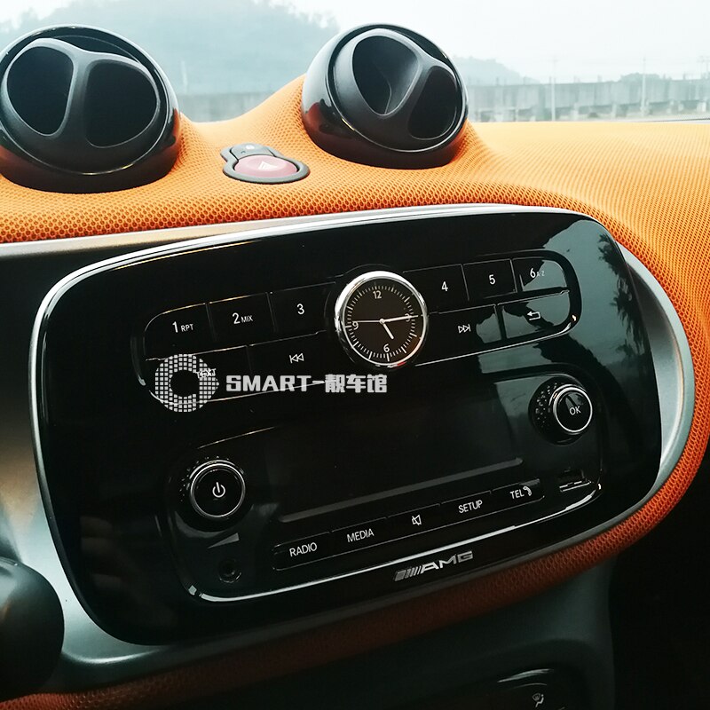 For Smart fortwo 451 Smart 453 forfour Car Digital Clock Auto Watch Automotive Thermometer Hygrometer Decoration Ornament Clock