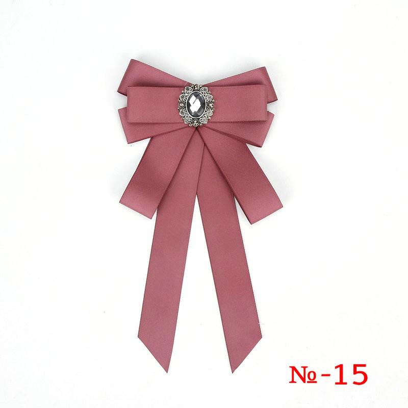 Mode Vlinder Knoop Lint Diamant Bowtie College Dames Wit Rhinestone Shirts Strikje Cadeau Voor Vrouwen Accessoires: 15