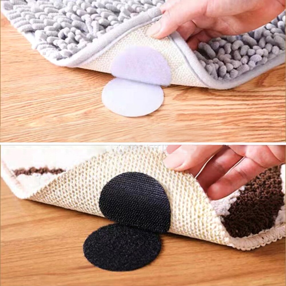 10/20Pcs Anti Curling Carpet Tape Rug Gripper Velcro Secure The Carpet Sofa Sheets Mat Carpet Anti Slip Mat Keep the Corner Flat