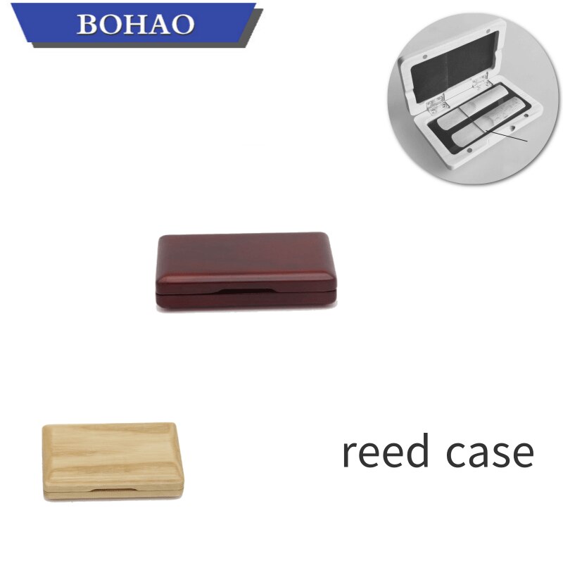 Bohao alt/teno/sopraan saxofoon rieten koffer klarinet rieten doos 2/4/6/10 stuks rieten koffer draag riet hout accessoire doos