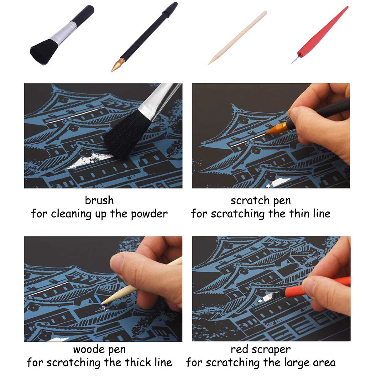 Stylo à Peinture Rechargeable Vide 20 Ml Avec Brosse Et Aiguille Fine - Lot De Gros - Marque Myldan - Neuf