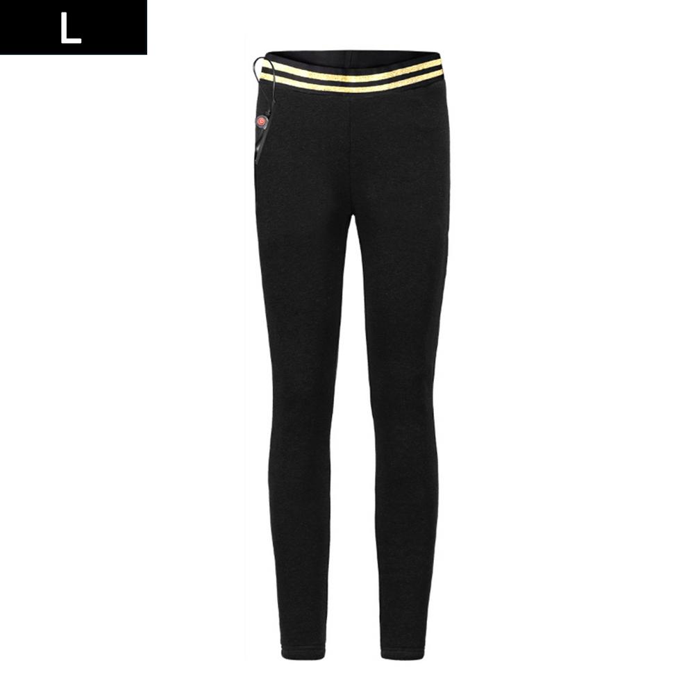 Smart Leggings Heating Electric Underwear For Women: Black L
