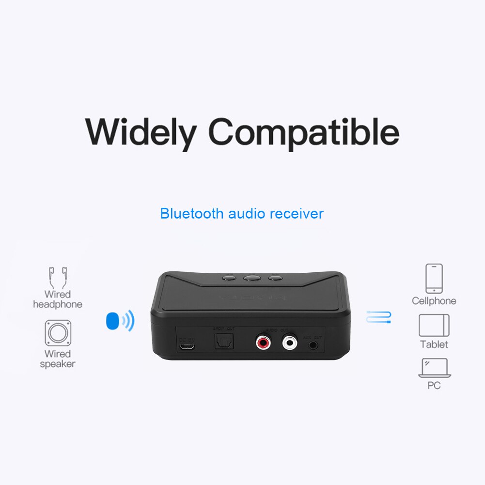 BT300 Bluetooth Audio Receiver 3.5Mm Draadloze Muziek Dongle Adapter Voor Auto Pc Tv Stereo Bluetooth Audio Receiver