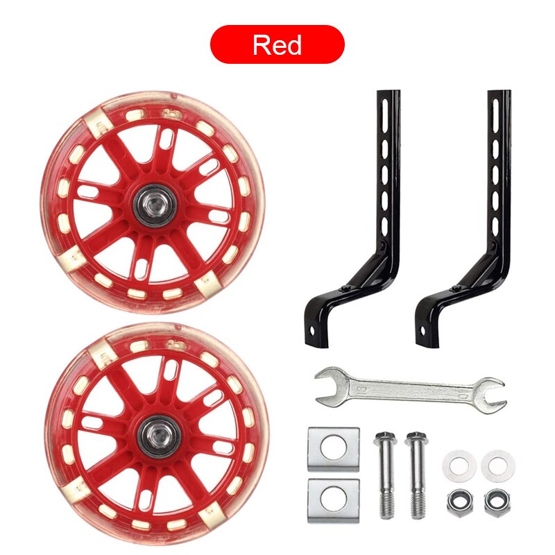 1 Paar Fiets Stabilisers Training Wielen Kids Kinderen Fiets Balans Extra Wiel Fietsen Accessoires Voor 12-20 "Fiets: Red