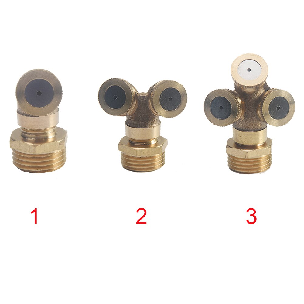 1/2 Brass Agricultural Mist Spray Nozzle Garden Irrigation System lawn Sprinkler Irrigation Nozzle Sprayer To Cool Dust