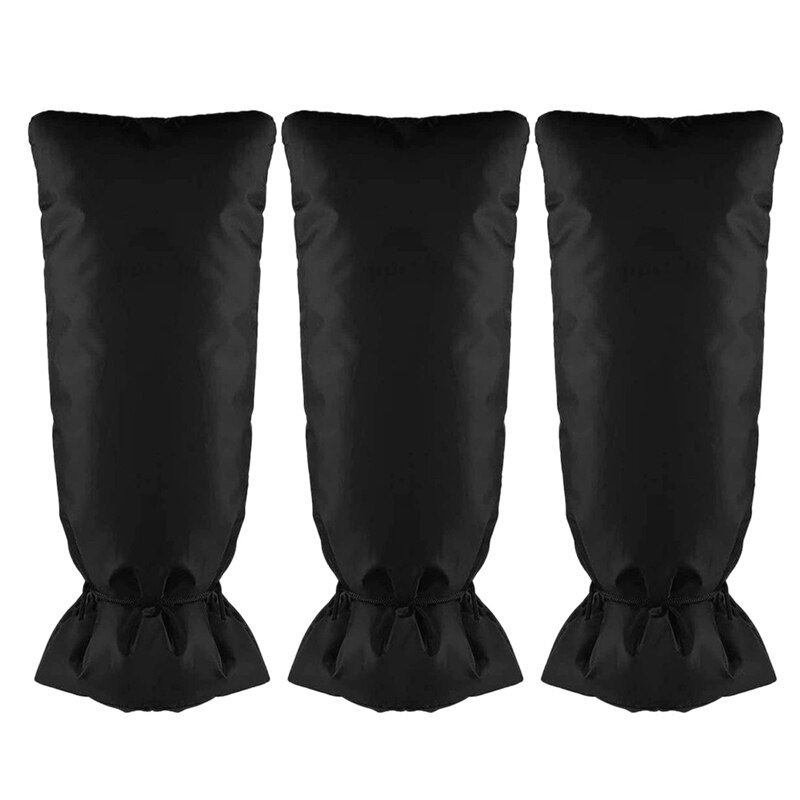 3Pcs Outdoor Faucet Covers for Winter Freeze Protection, Large Outside Garden Faucet Sock Insulation Cover Antifreeze: Default Title