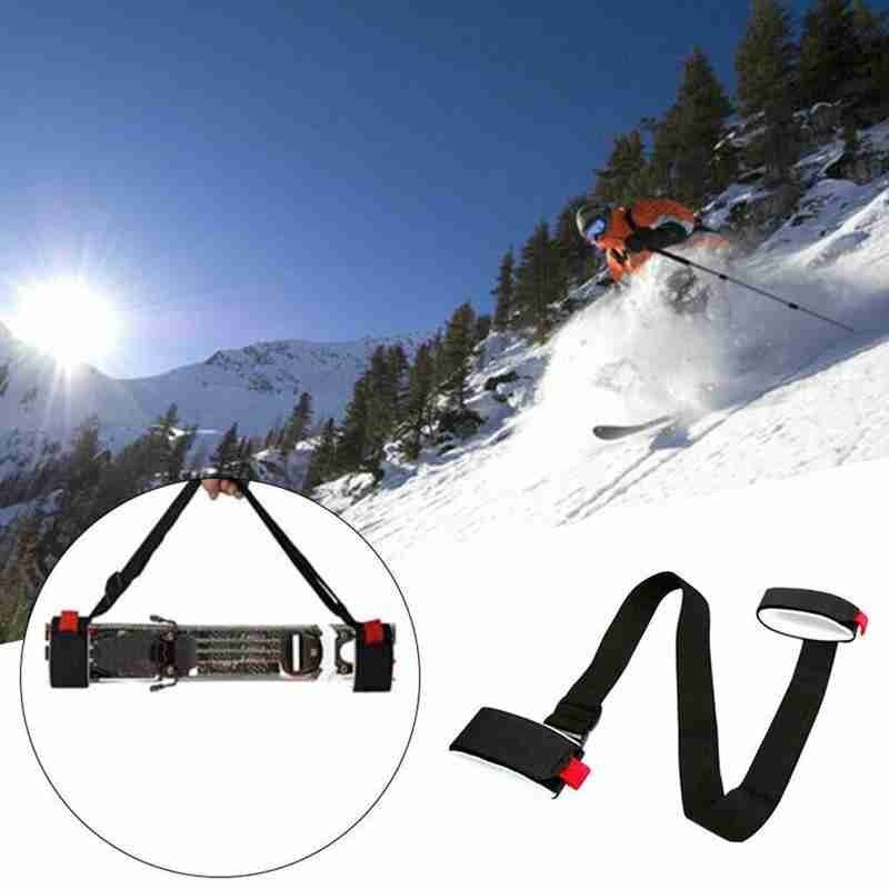 Ski Strap Beschermen Voor Ski Snowboard Verstelbare Skiën Pole Schouder Hand Carrier Lash Handvat Bandjes Porter Haak Loop Skiën