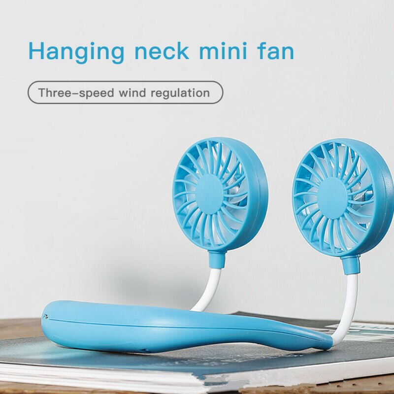 Neck Fan - Rechargeable Portable Hands-Free Personal Fan - 3 Speed Adjustable