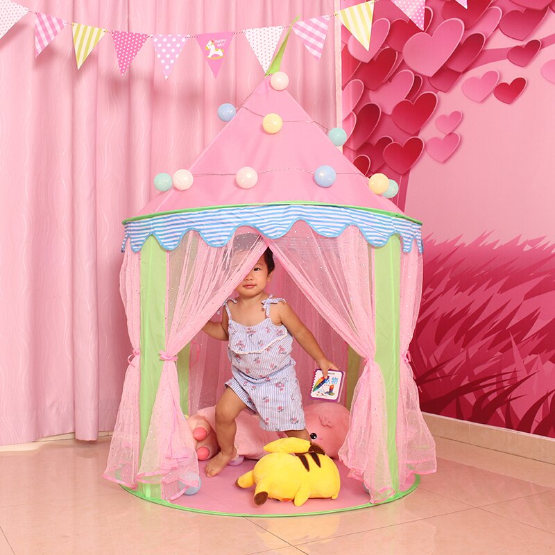 Portatile Tenda Del Gioco Del bambino Giocattoli per Bambini Tenda bambini interno all'aperto principessa castello wigwam Di Natale Regalo Di Compleanno per I Bambini