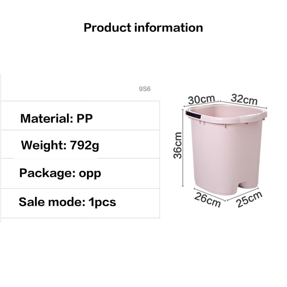 Super Large Plastic Bucket Foot Bath Bucket Bathroom Foot Tub Wash Basin Laundry Buckets Portable Water Container Pail