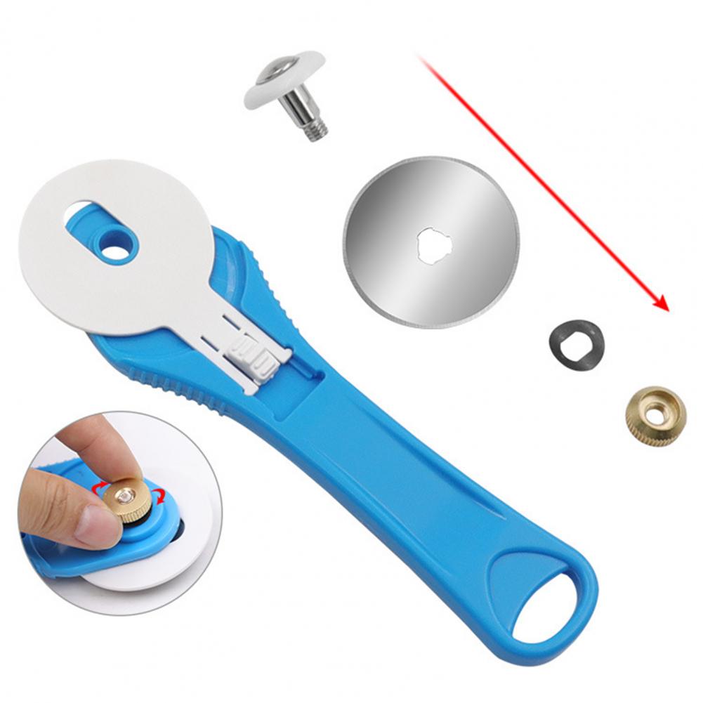 45mm Rotary Cutter Ergonomic Fast Cutting Injection-molded Handle Leather Rotary Cutting Tool for Fabric
