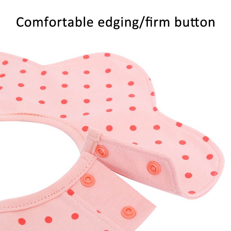 Baby Waterdichte Bib 360 ° Draaien Puur Katoen Huidvriendelijke Schortje Hexagon Bloemvorm Cartoon Vlekken Multifunctionele voeden Sjaal