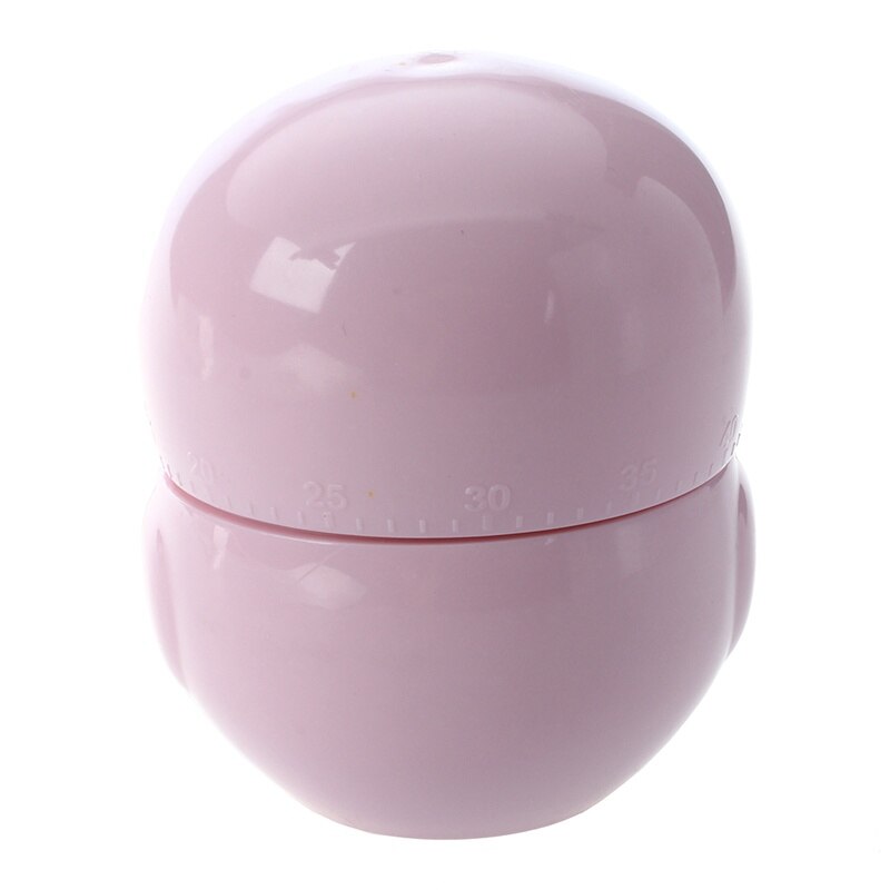 Owl Egg Timer Hourglass Egg Timer Kitchen Timer (1-60 minutes) (Pink)