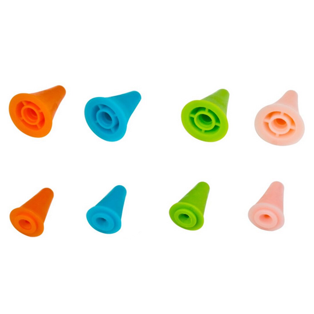 10pcs Rubber Cone Shape Knit Knitting Needles Cap Tips Point Protectors 2 Sizes For Knitting Craft Sewing Accessories