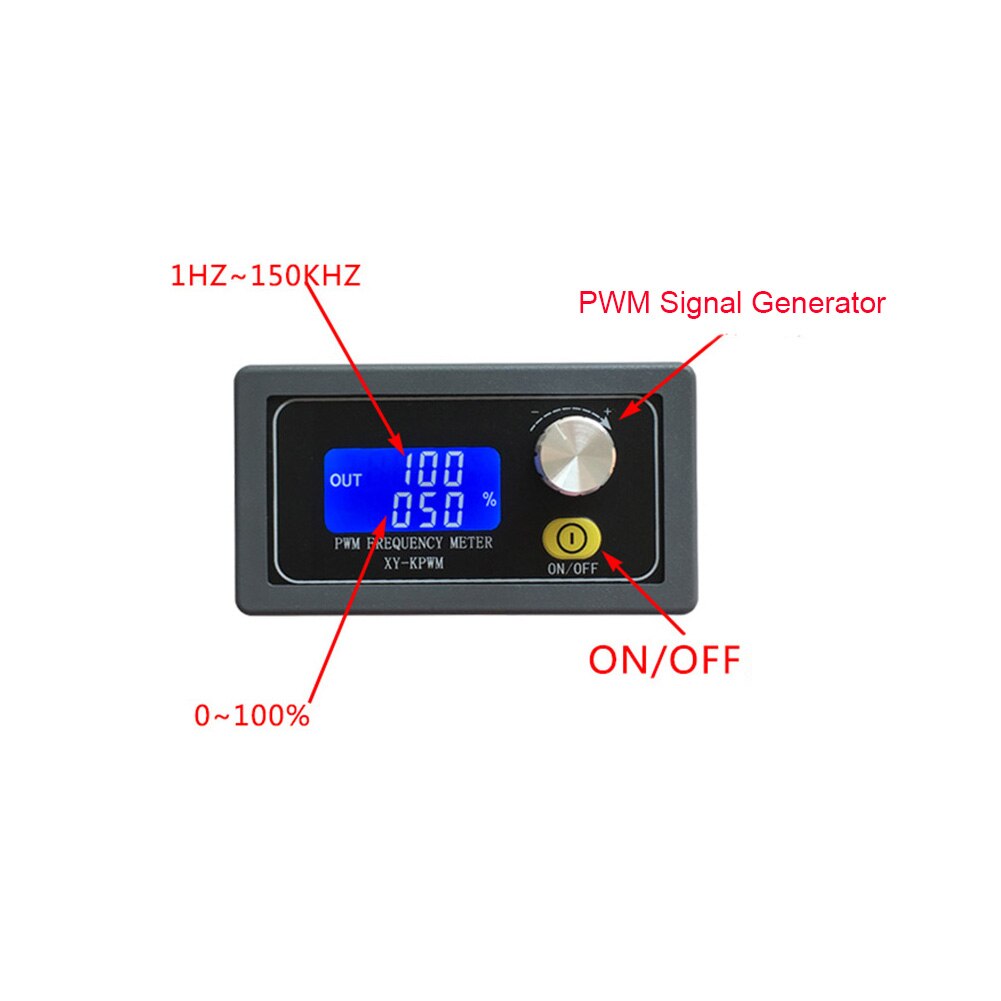 Outils de mesure de fonction de verrouillage de Module réglable numérique 1 canal 3.3 à 30V 1Hz à 150KHz PWM générateur de Signal affichage LCD