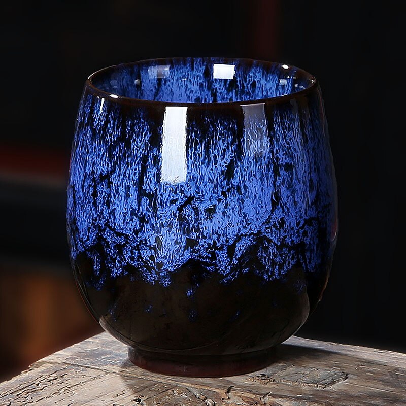 Japansk kop keramisk tekop pigmenteret vintage teskål 150ml master vandkopper drinkware testel beholder kaffekrus håndværk: B stil