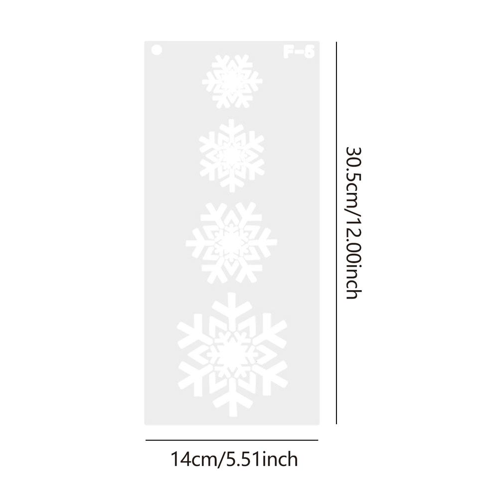 Schneeflocke Schablone Santa Fußabdrücke Für sterben Boden Weihnachten Schablonen Für Malerei Auf Holz Wiederverwendbare Weihnachten Schneeflocke Schablone