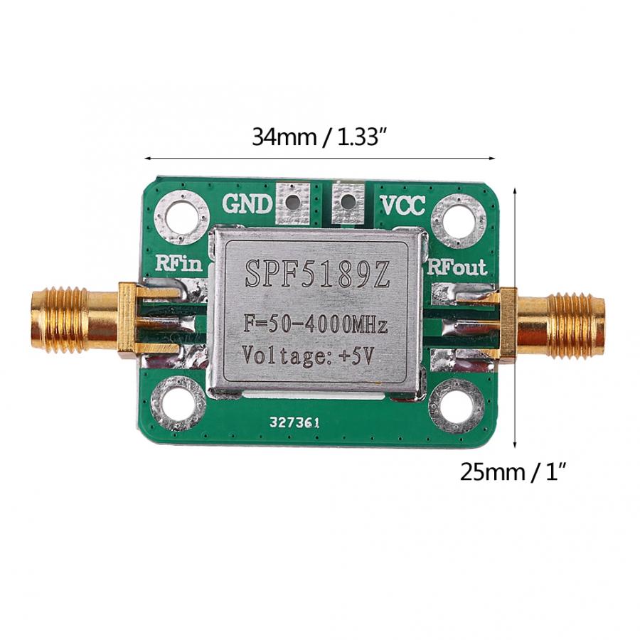 Frequency Meter LNA 50-4000MHz SPF5189 RF Amplifier Signal Receiver For FM HF VHF / UHF Ham Radio Measuring Tool