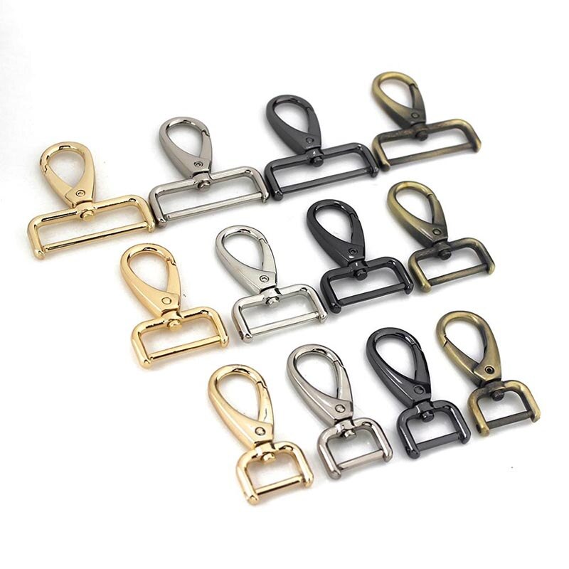 1Pcs Metalen Afneembare Snap Haak Trigger Clips Gespen Voor Lederen Band/Riem Sleutelhanger Webbing Tas Huisdier Leash Haken 2 Maten