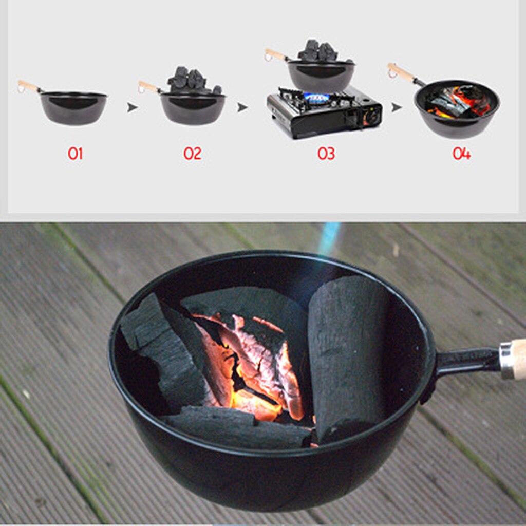 Bbq Barbecue Inklapbare Schoorsteen Starter Houtskool Grill Tool Outdoor Camping Wandelen Picknick Reizen Garden Party Achtertuin