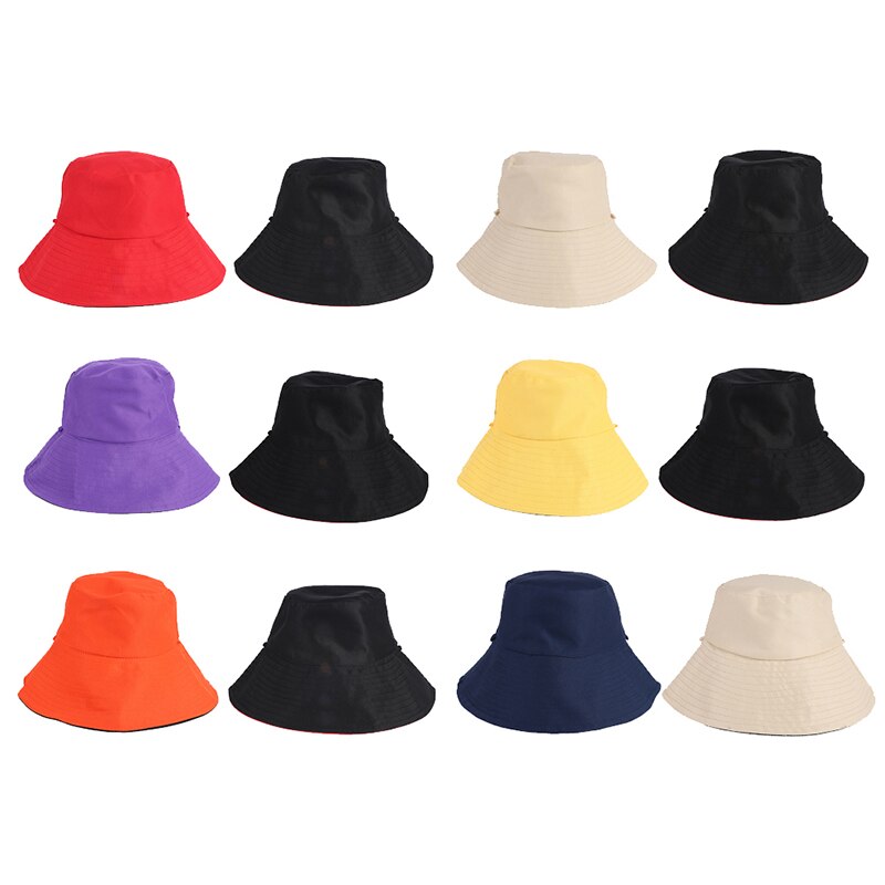 Damskie letnie kapelusze przeciwsłoneczne z szerokim rondem składany kapelusz na plażę dwustronnie anty-uv czapka ochronna kapelusze i ochrona przed słońcem czapki damskie