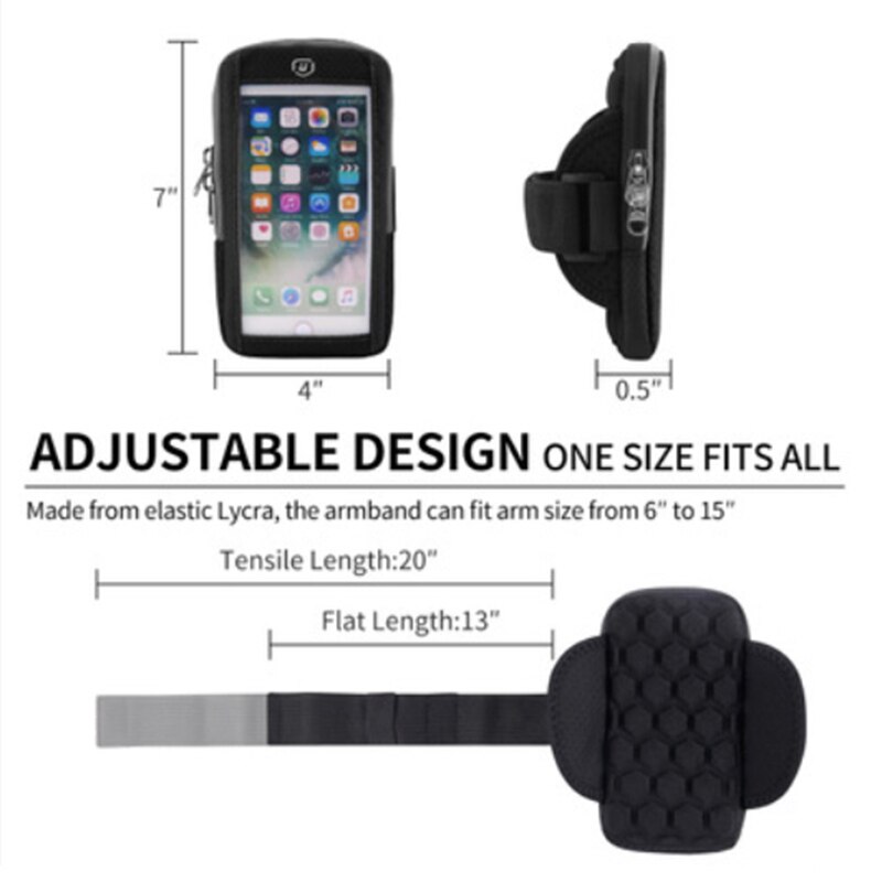 Pekskärm sport armband löpning utomhus mobiltelefon fodral hållare jogging armband mobiltelefon