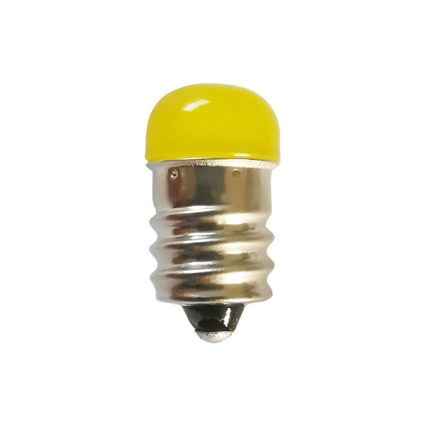 Bombilla Mini bombilla Led E12 5V 12v 24v 110v 220v 1W foco rojo vela verde luz 12 24 voltios decoración lámpara del hogar rojo amarillo: YELLOW / 1 W