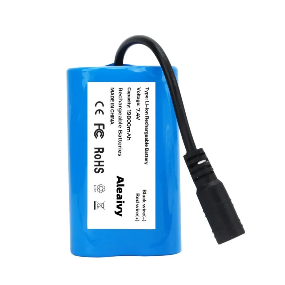 7.4V 12000mAh 5200mAh Li-ion Rechargeable For T188 T888 -5 V007 C18 H18 So on Remote Control RC Fishing Bait Boat Battery