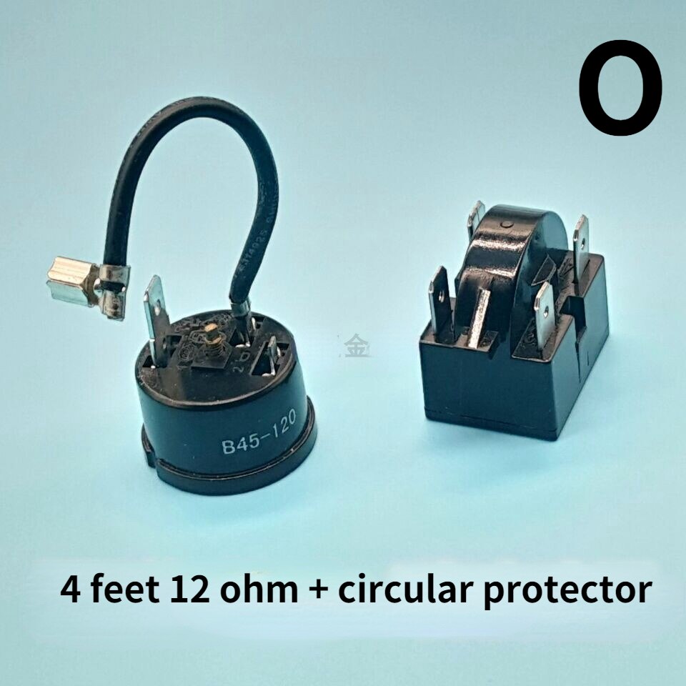 Refrigerator ptc starter relay QP2-15 compressor thermal overload protector: O