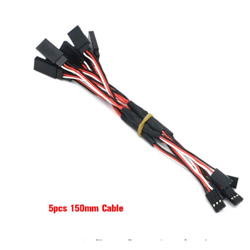 100/150/200/300/500mm Rc Servo Y Cavo di Prolunga Cavo per Rc Servo Jr Futaba Rc Aereo Elicottero auto Fai Da Te: verde