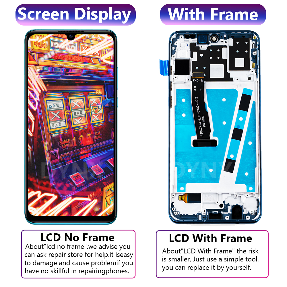 100% For Huawei P30 Lite LCD Display MAR-AL00 MAR-LX1A MAR-LX3Am Touch Screen Digitizer For HUAWEI P30 Lite LCD Replacement
