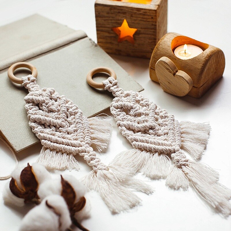 Boêmio chique tapeçaria de parede pendurado decoração do quarto dos miúdos tecido de malha tapeçarias macrame tapeçaria tapeçaria decoração da parede