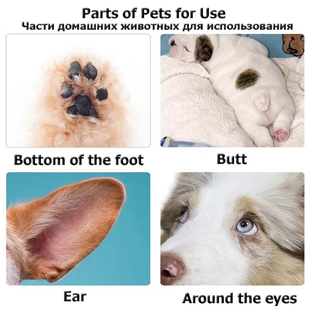 Hundklippare husdjur fot hår trimmer hund trimning frisör hund klippning rumpa öra ögon hårklippare maskin remover låg