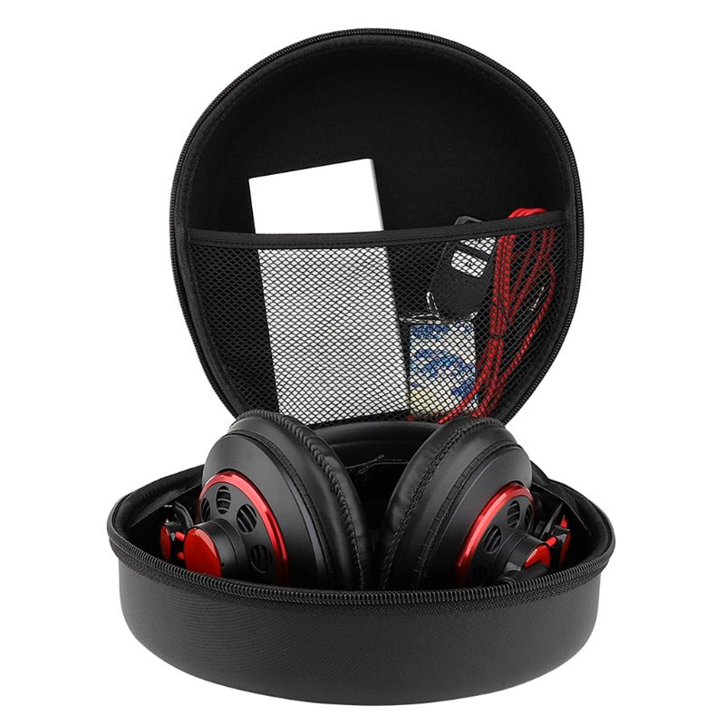 Harde eva pu draagtas, krasbestendige opbergzak voor akg  k701 headset