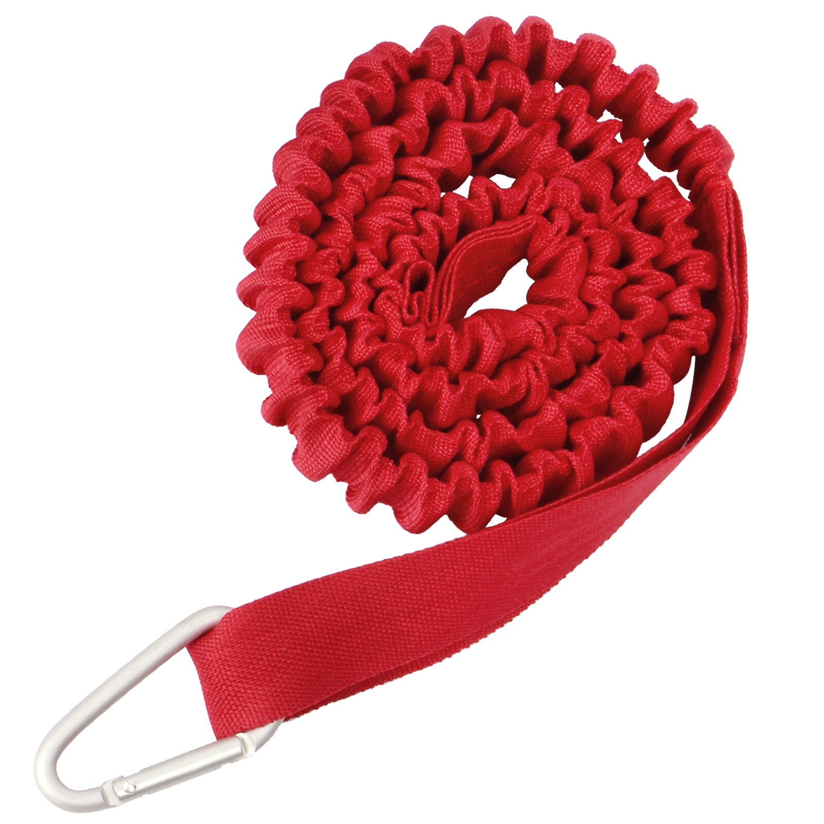 Trela de pá stretchable com d-forma mosquetão varos de pesca trela para caiaque canoa barco: Red