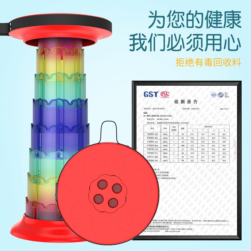 2022 Kantelbare Lotus Vouwen Telescopische Kruk Camping Camping Auto Queuing Draagbare Kruk 10 Kraampjes Verstelbare Hoge Stijl Kruk