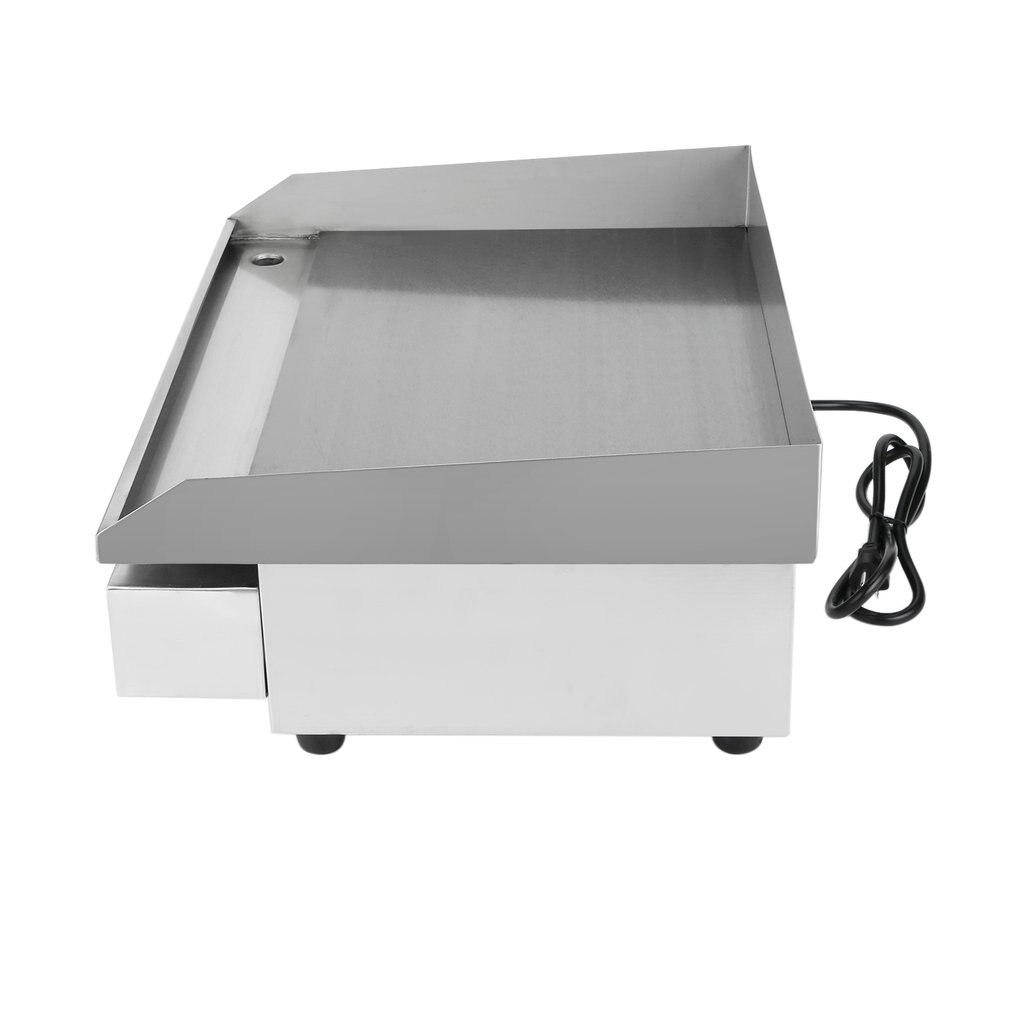 Commercial Electric Grill 1500W Electric Food Oven Stainless Steel Restaurant BBQ Grill Desktop Steak Machine US Plug