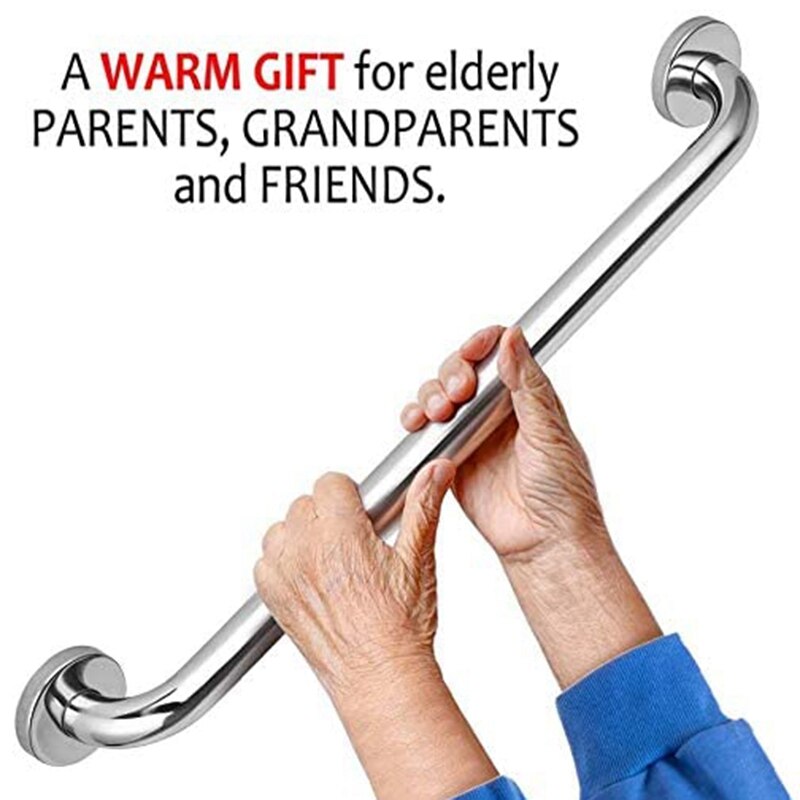 2 Pack 16Inch Shower Grab Bar,Stainless Steel Bathroom Grab Bar Handle,Bathroom Shower (1.25inch Diameter