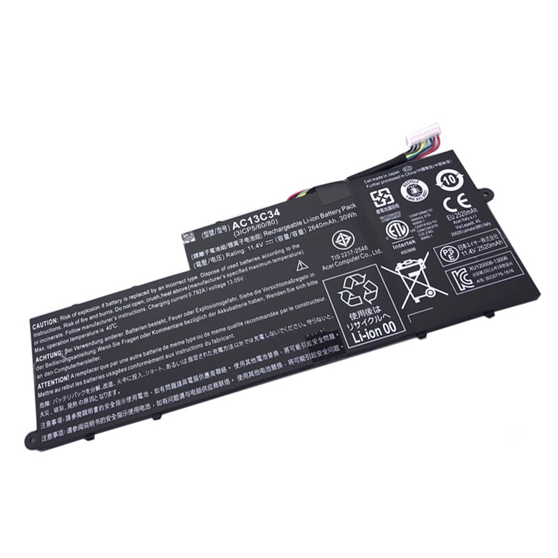 LMDTK-batería para portátil Acer Aspire V5-122P, 132, E3-111, 112, ES1-111M, MS237, KT.00303.005, AC13C34, nueva