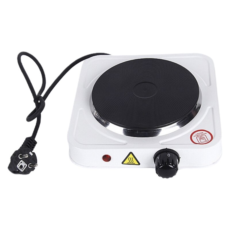 Portable Electric Burner 500W Single Stove Mini Hotplate Adjustable Temperature