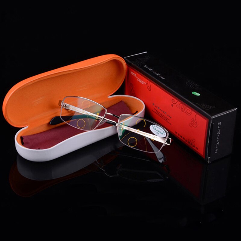 Tytanowe magnetyczne wieloogniskowe progresywne okulary robić czytania mężczyźni dioptrii okulary Presbyopic + 1.0 + 1.5 + 2.0 + 2.5 + 3.0 + 3.5 + 4.0 RS055