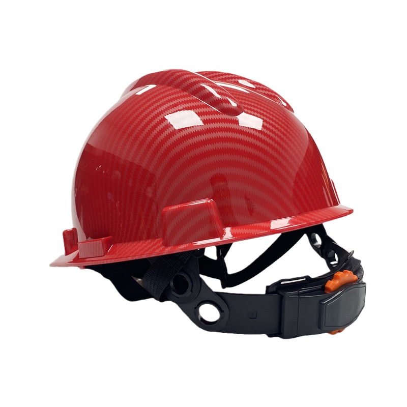 2pcs/set CE ABS Safety Helmet Carbon Fiber Construction V Gard Hard Hat with Lining Protective Helmets Work Cap Headwear