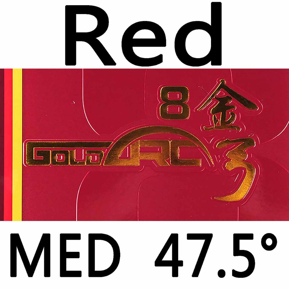 DHS GoldArc 8 Made in Germany Gold Arc Table Tennis Rubber Ping Pong Sponge Goldarc8: red med H47.5