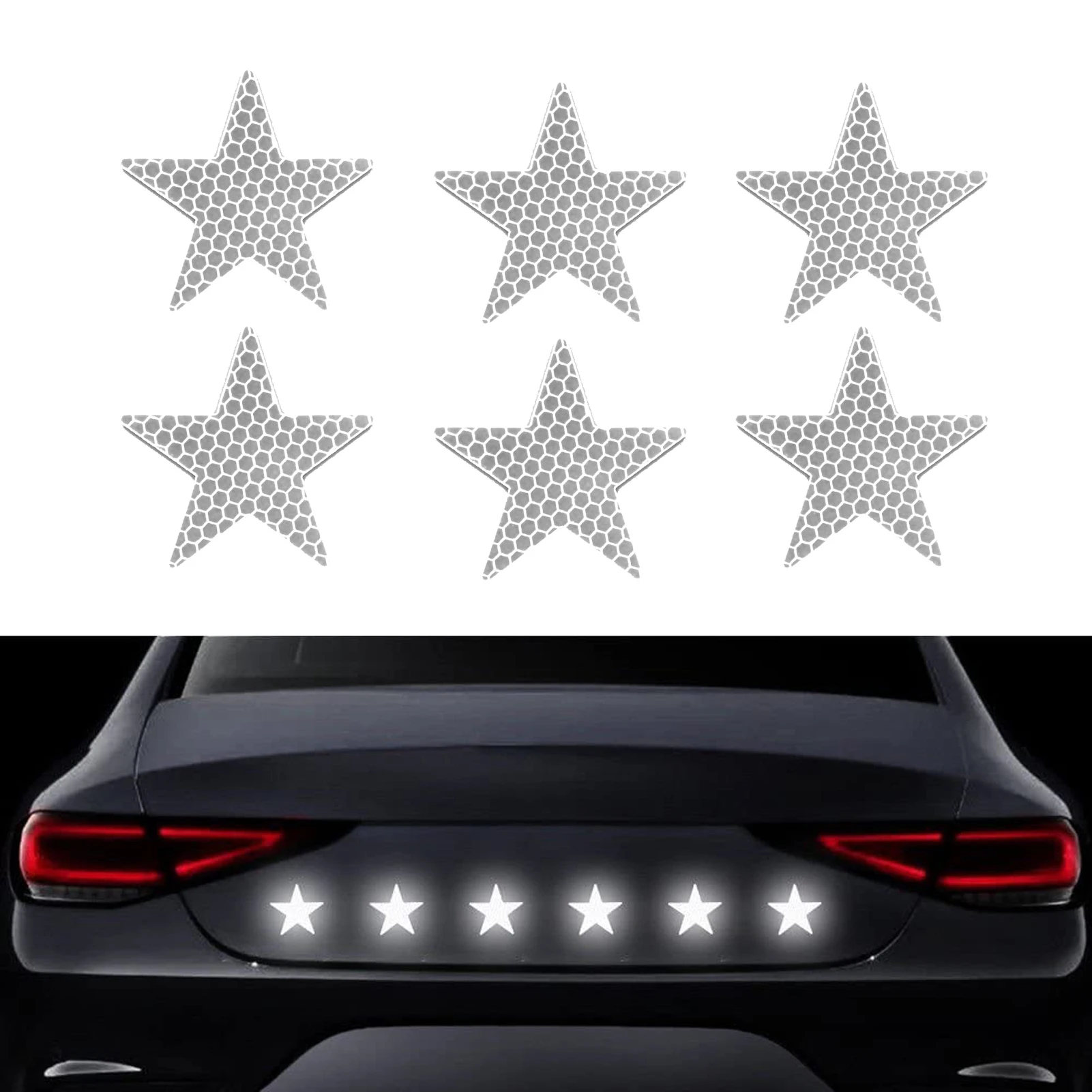 Reflective Stickers Car Motorcycle Luminous Accessories Safety Warning Tape Helmet Stroller Stickers Car Decoration Accessories