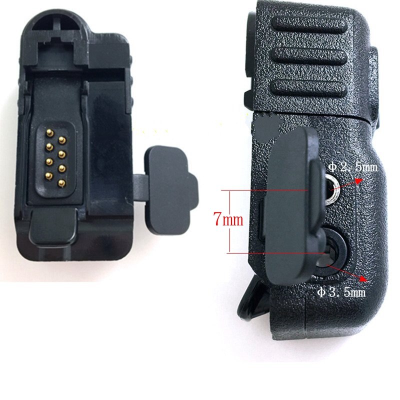 Interphone Hoofdtelefoon Adapter Om M Plug Voor Motorola P6600 P6620 MTP3100 MTP3150 MTP3250 Walkie Talkie Walkie Cb Ham Radio