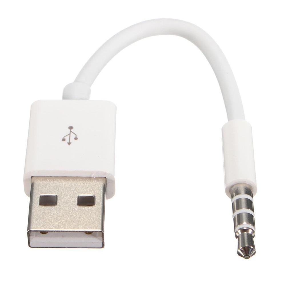 Laddare data usb 3.5mm synk ljudkabel för ipod shuffle 3rd 4th generationens tillbehör