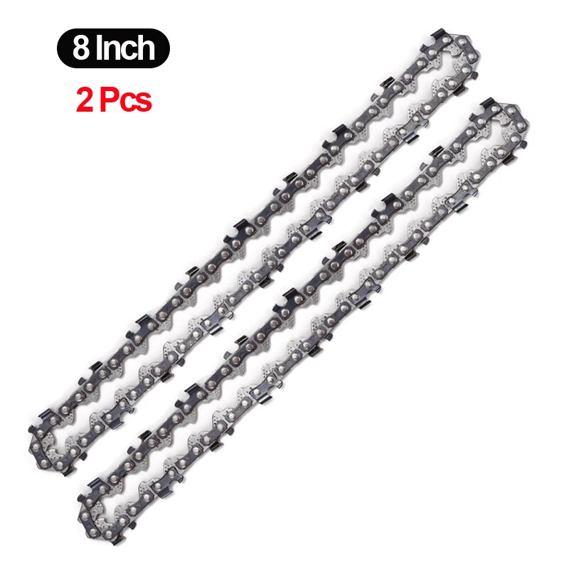 Mini Steel Chainsaw Chains Electric Saw Accessory Replacement Electric Chain saw Chains Power Tool Accessories 4Inch/6Inch/8Inch: 2PCS 8 Inch