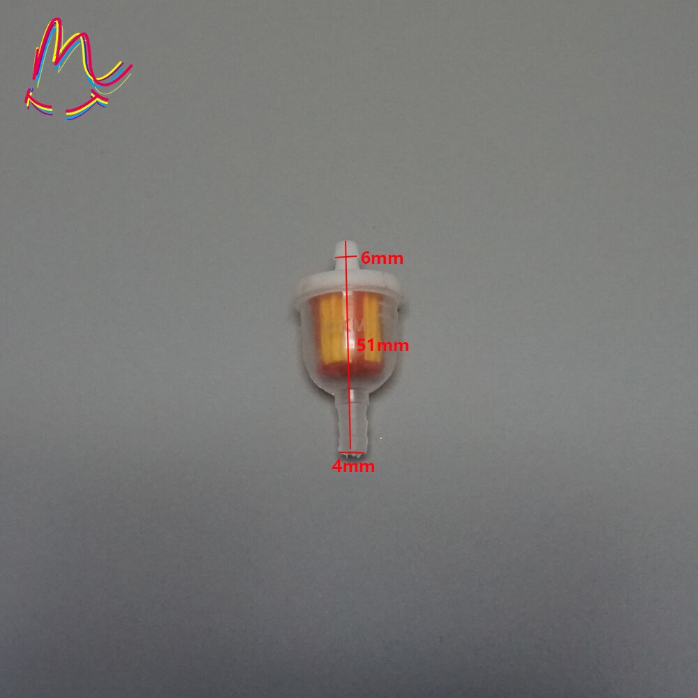 10pcs UNIVERSAL Plastic Inline Fuel Gas Filters Gas Fuel Filter 50 90 110 150 250 Chinese SCOOTER Go Kart ATV