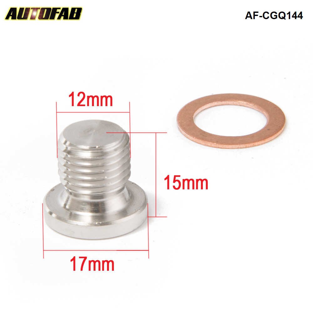 Lambda O2 Oxygen Sensor Exhaust Downpipe Bung Blank Bolt plug M12 x 1.25 AF-CGQ144